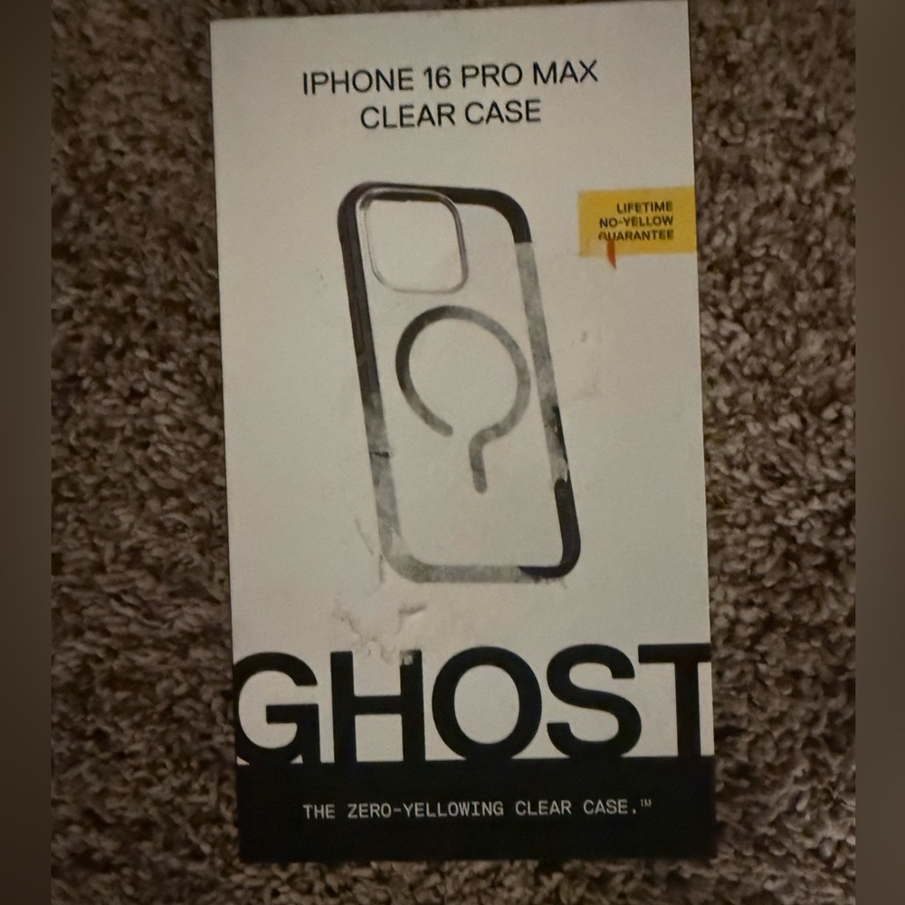 Ghost Clear Case for iPhone 16 Pro Max - Black